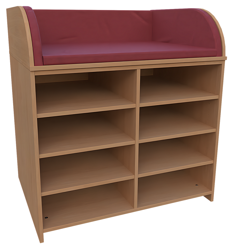 Wickelkommode mit offenem Regal für Kindergarten, Krippe, Kita